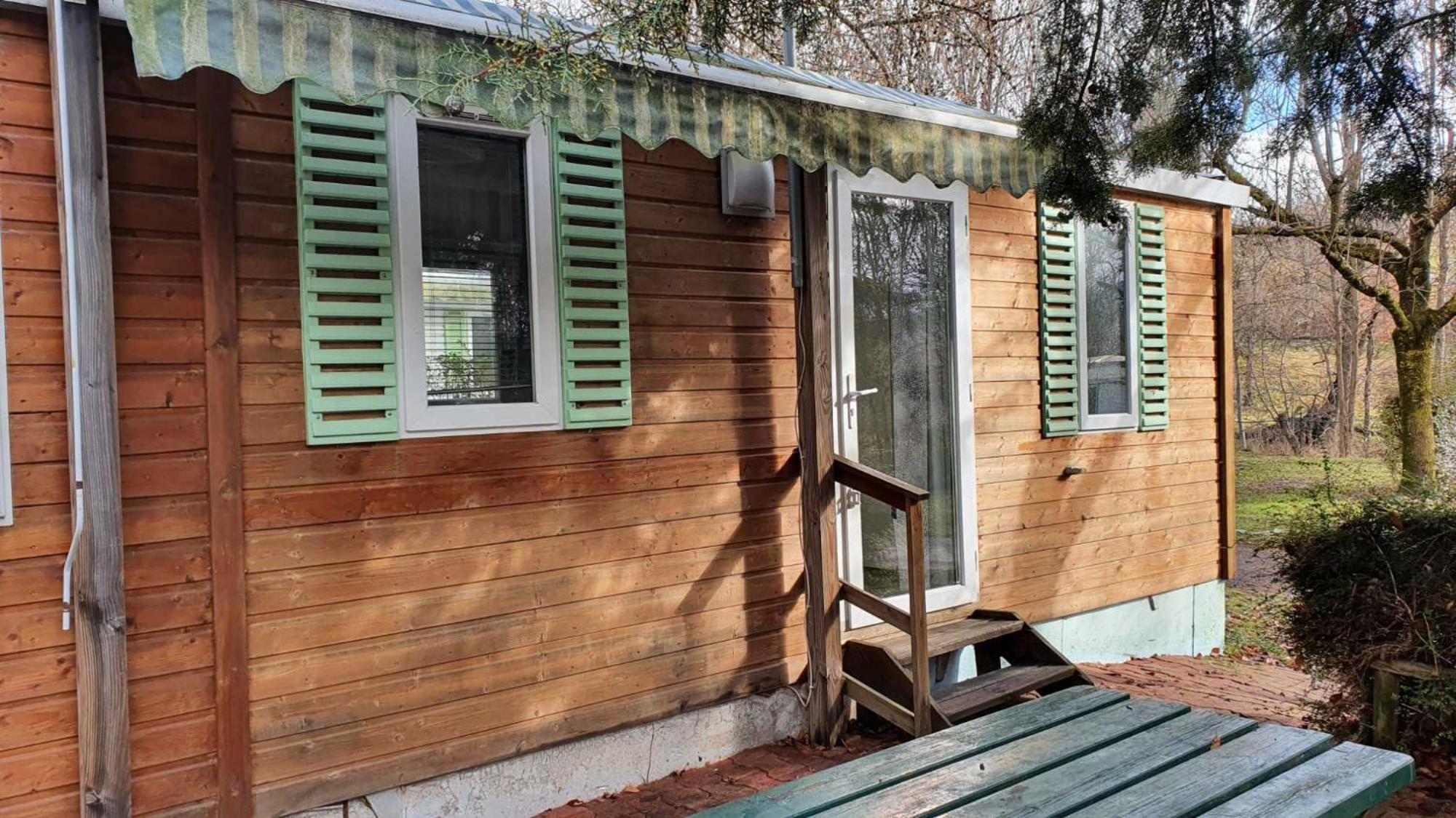 Camping L'Enclave Mobil-Home Estavar エクステリア 写真